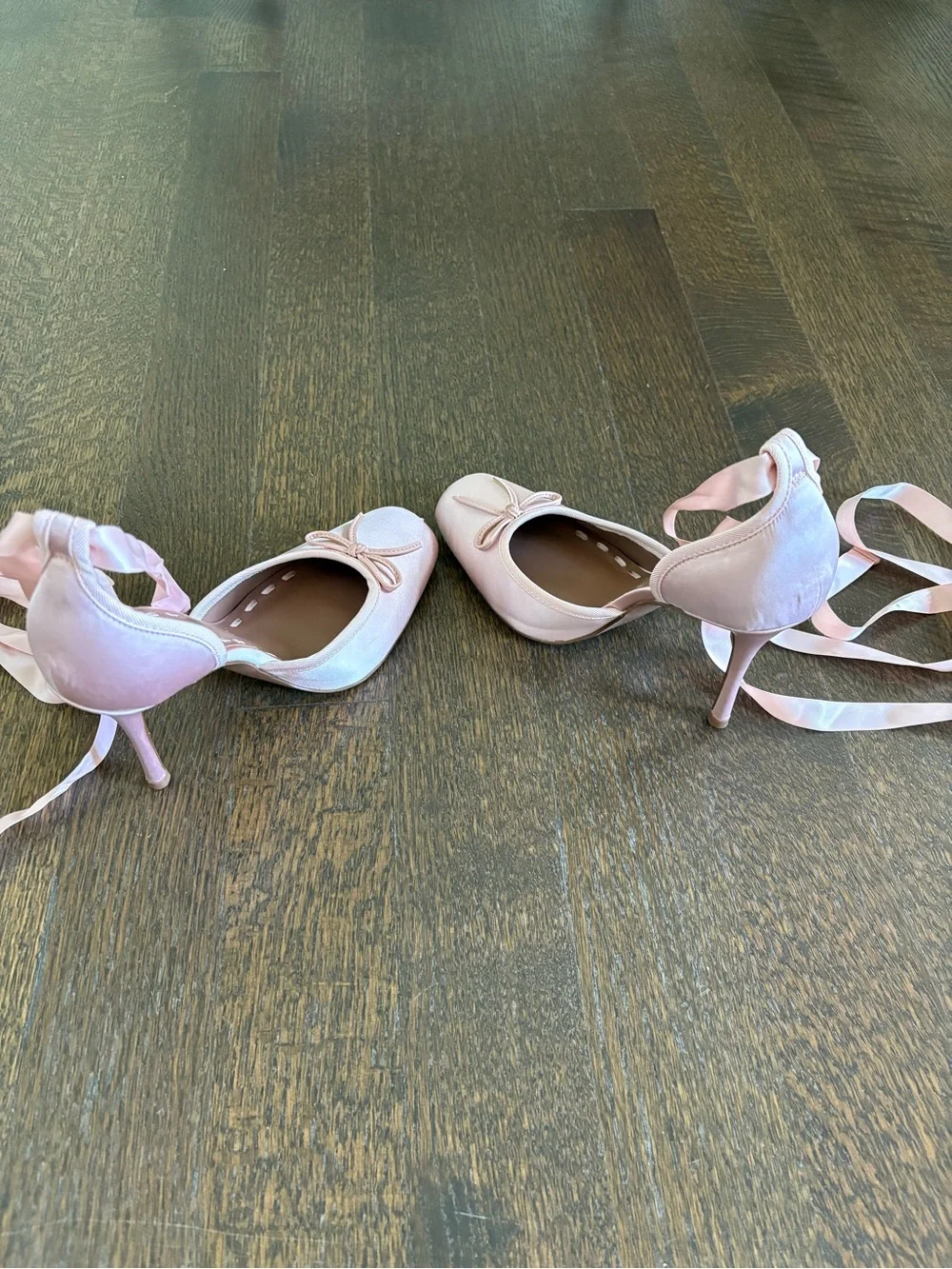 Steve Madden Women’s Ballet Tie-Up Pumps in Blush Pink - Picture 7 of 8